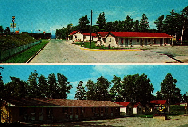 Parkside Inn (Parkside Motel) - Vintage Postcard